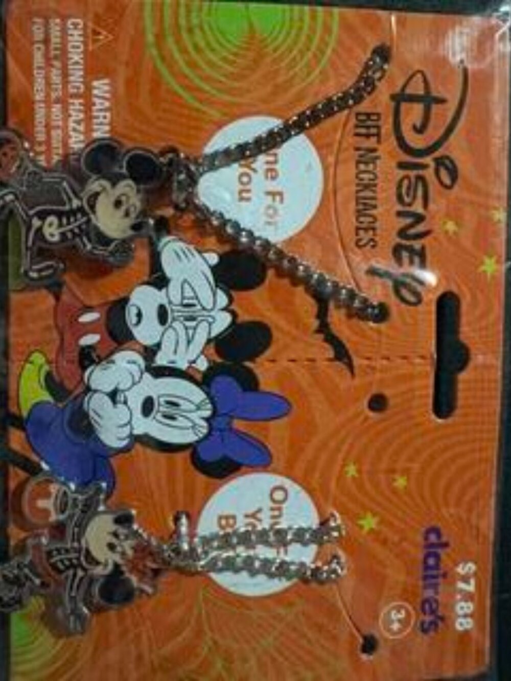 Disney Mickey and Minnie Skeleton CostumesHalloween necklaces